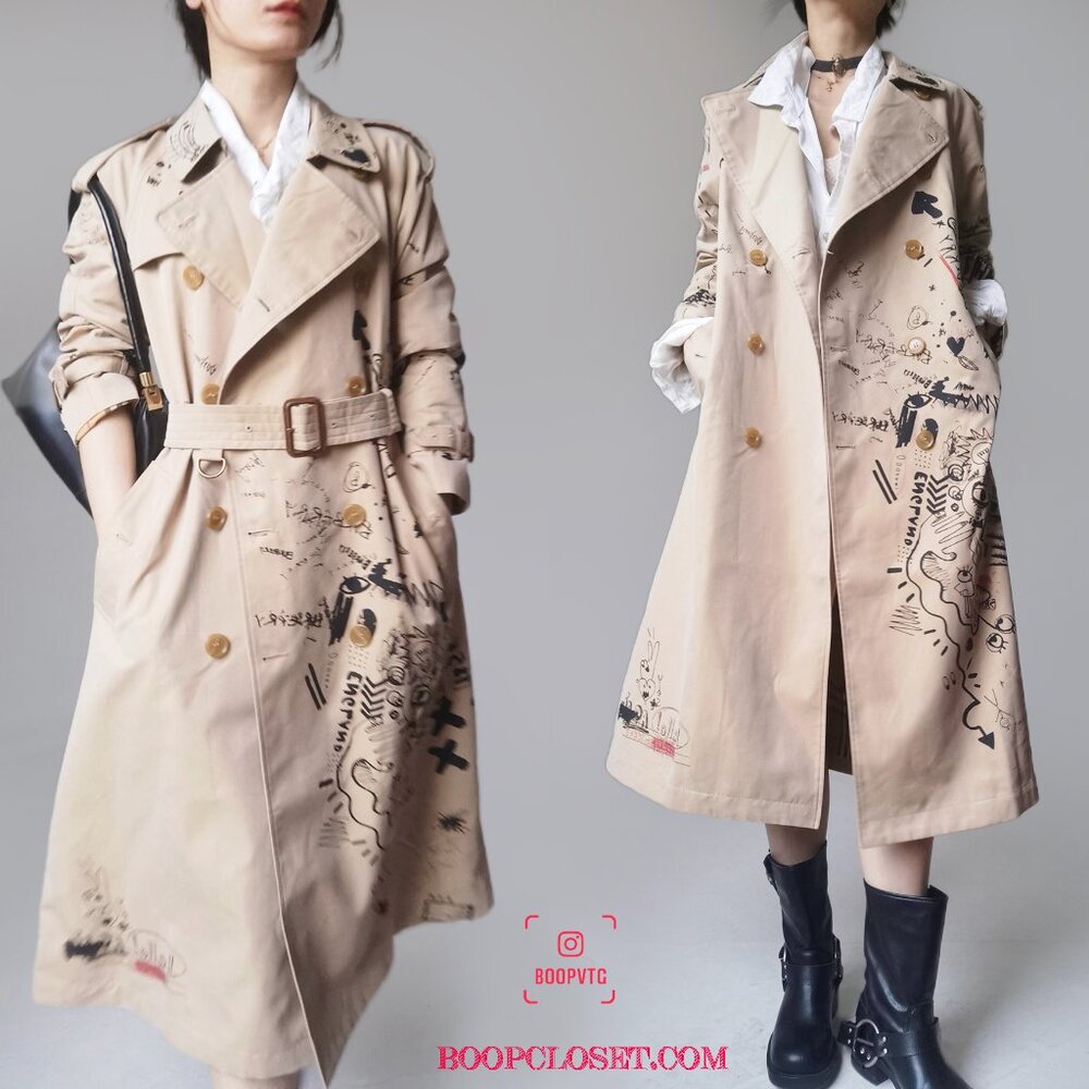 Burberry graffiti trench coat DONT BUY RESERVED